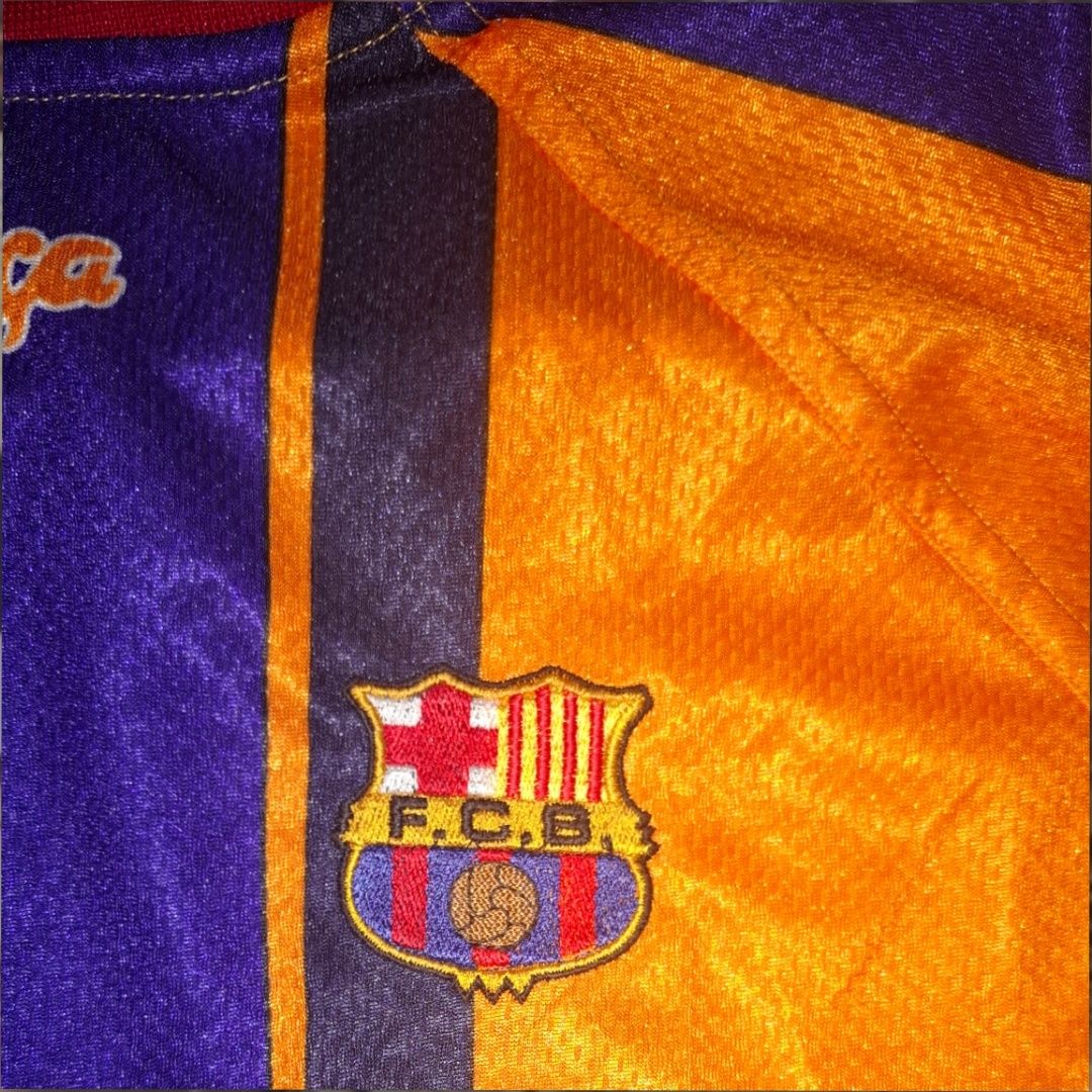 Tricou retro FC Barcelona 1997/98 Kappa mărimea XL