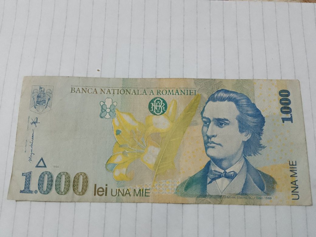 Bancnota 1000lei  An 1998