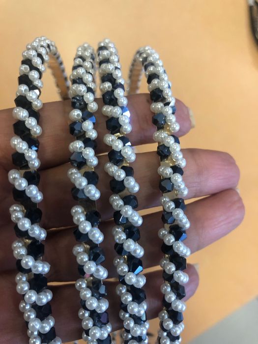 Диадеми с кристали с перли и кристали,диадеми с бляскави ушички