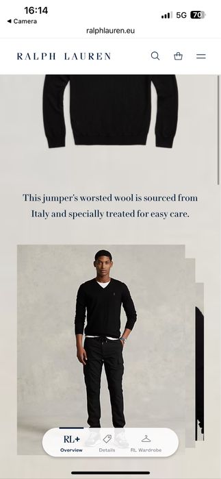 POLO Ralph Lauren : Washable Wool - 100% Мерино  размер М / Оригинал