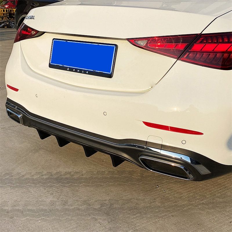 Mercedes AMG W206 C klass добавка дифузьор задна броня Мерцедес Ц клас