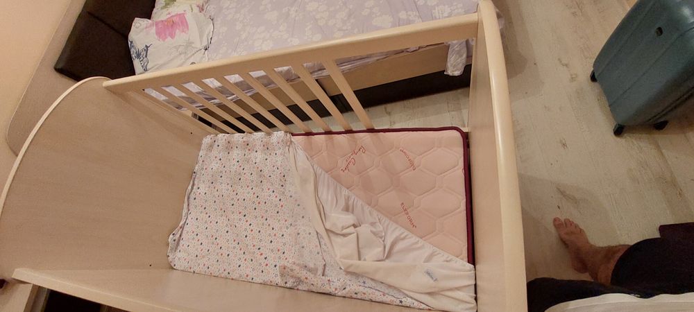 Детско 120×60 легло с матрак и протектор
