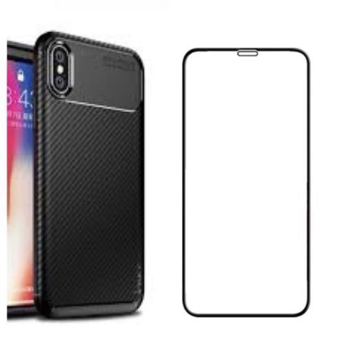 Iphone XR/XS/MAX Pack Husa Silicon Slim si Folie Sticla Curbata 99H