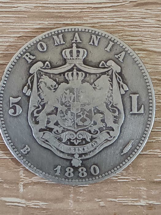 Monede argint 5 lei Carol I 1880