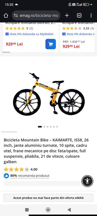 Bicicleta Mountain Bike