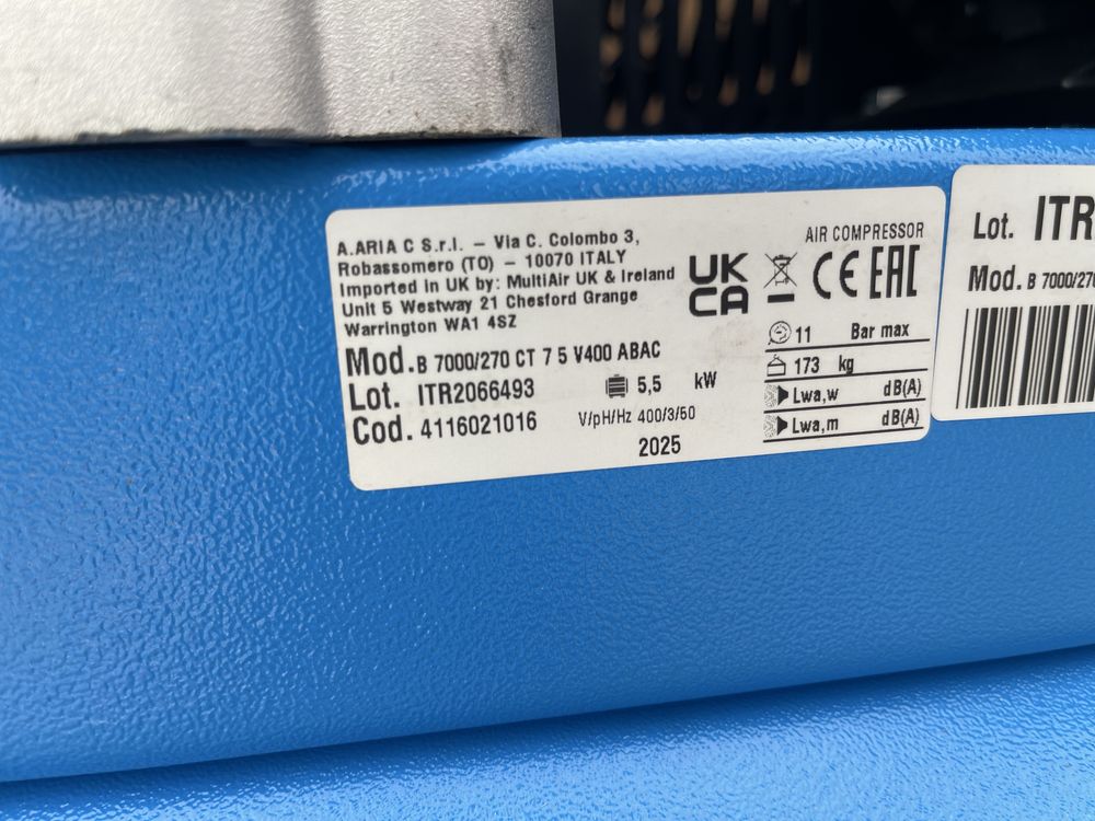 Compresor cu pistoane ABAC 1210l/min B7000 la 11bar
