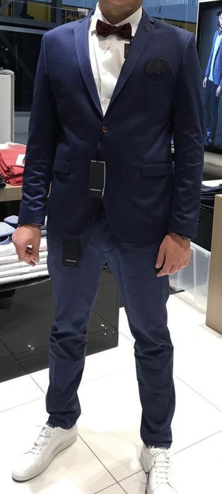 Мъжки костюм TEODOR - син