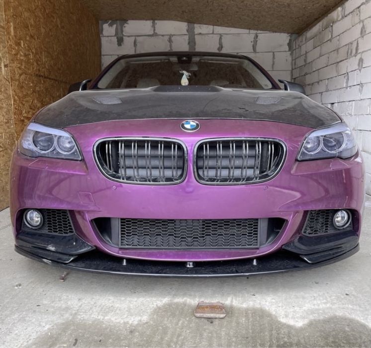 Negru Lucios Lip Prelungire Buza Bara fata BMW F11 F10 M