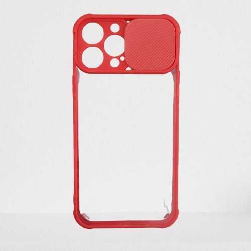 Husa silicon, pentru Iphone 13 Pro Max cu protectie camera, Rosu