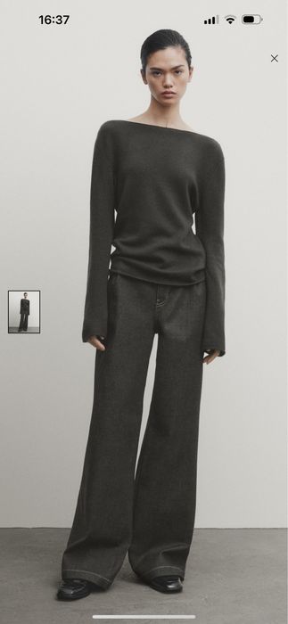 Massimo ditti пуловер с вълна и кашмир