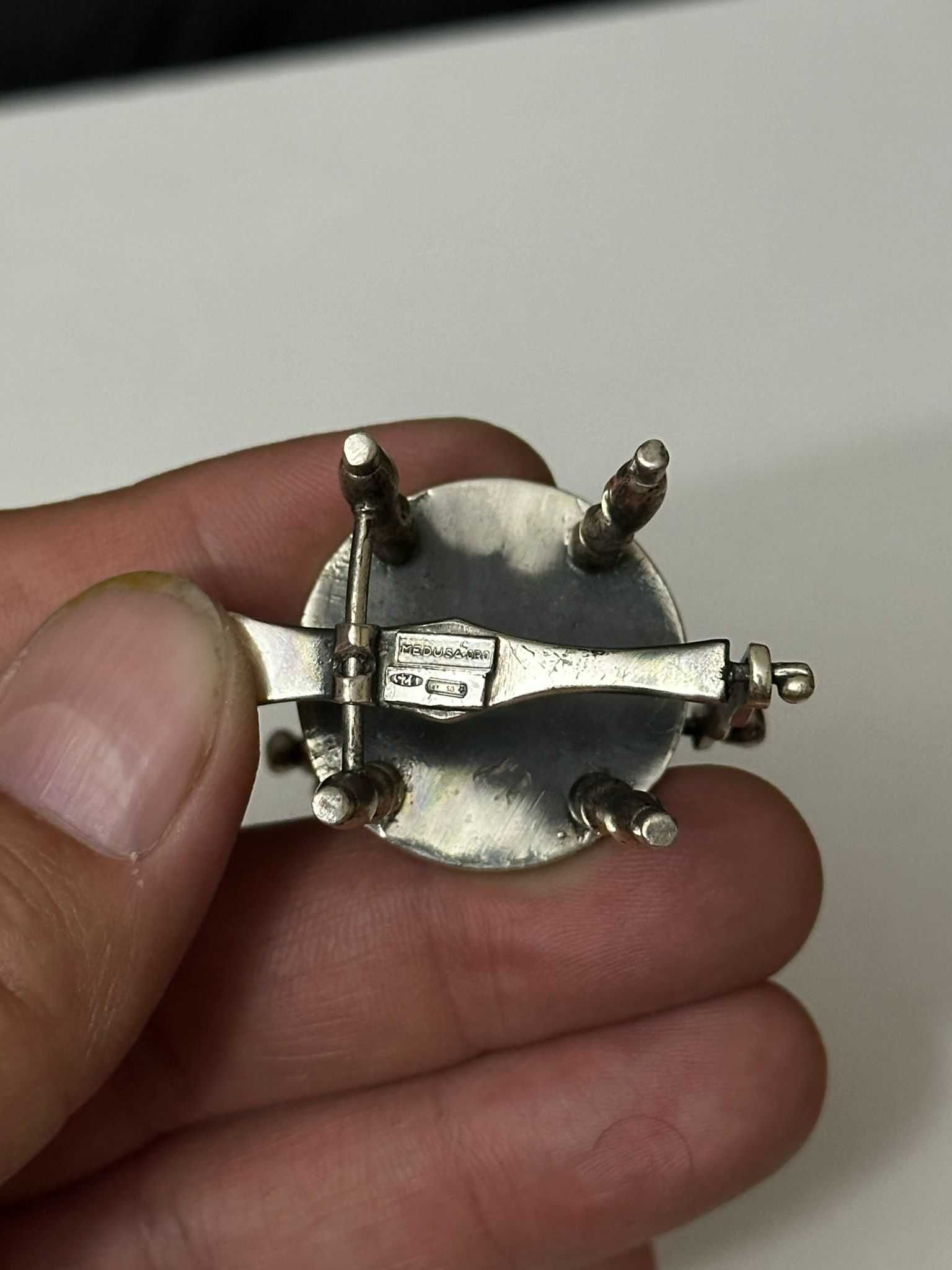MINIATURA ARGINT 925 - ROATA DE TORS - Medusa - Oro - 50g. - Vintage !