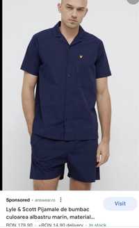 Pijamale Lyle & Scott scurte S, M