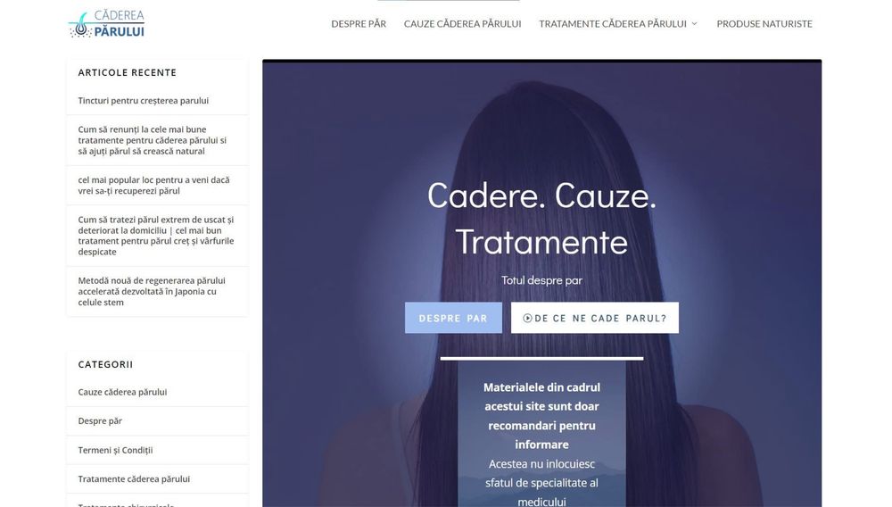 Site complet + domeniu Cadereaparului.info.ro