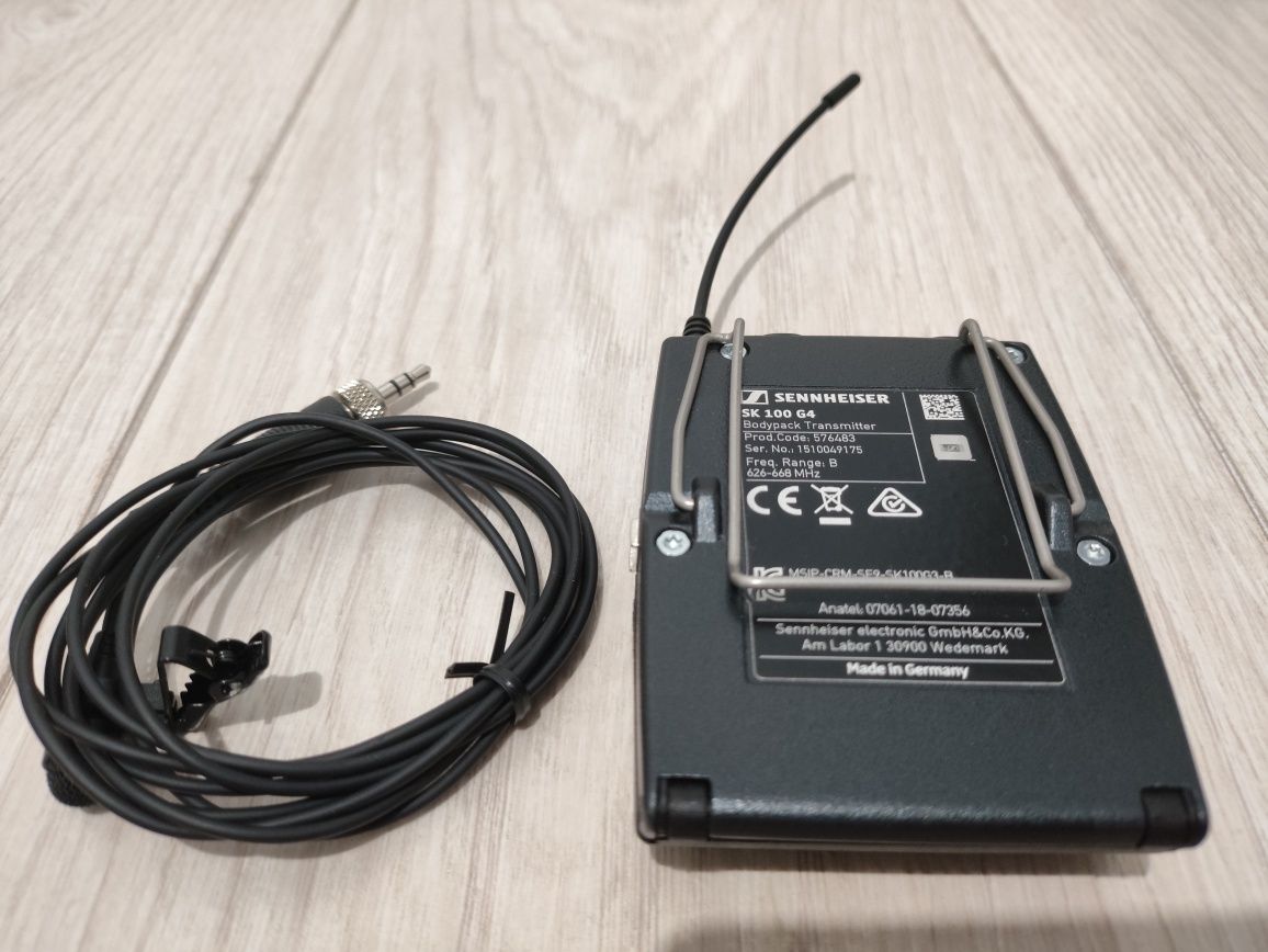 Радиосистема с петличным микрофоном Sennheiser EW 100 G4, SKM 100 G4