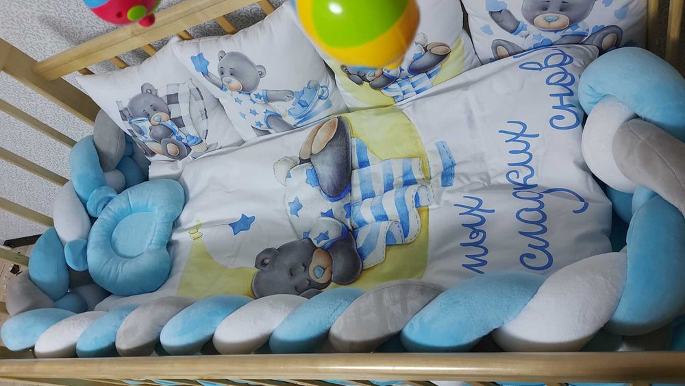 Продам бортики и косу в детскую кроватку