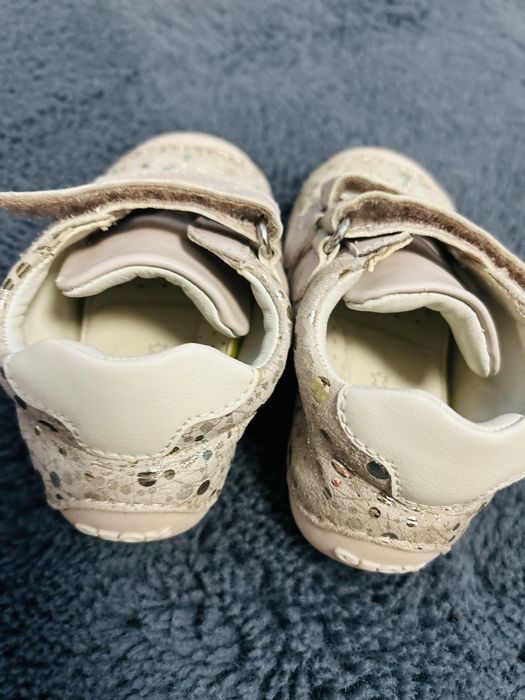 Pantofi Geox piele intoarsa copii 22