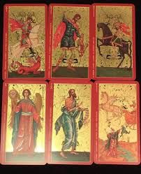 Tarot ortodox de Aur sfinti crestini-Cărți Tarot ed lim lux(aurii)-SIG