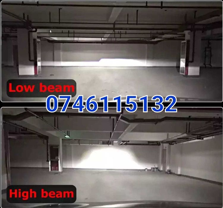 Faza Scurta / Lunga- BEC LED H7-26000Lm-6000K-Aluminiu-110W-CANBUS-Nou