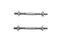 Set de 2 gantere 30/31 mm cromat de 42 cm cu piulite