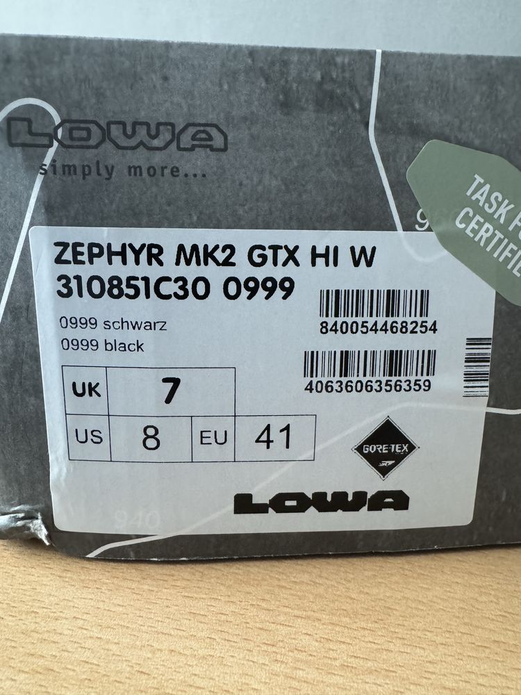 Тактически кубинки Lowa Zephyr MK2 GTX HI W