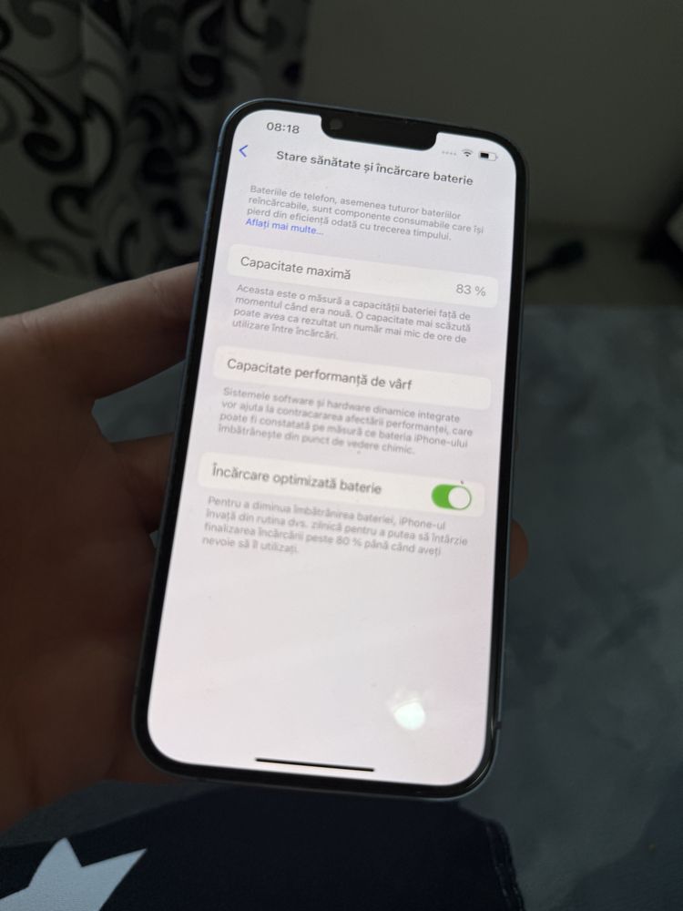 iPhone 14 Blue, 128GB, stare excelentă, baterie 83%