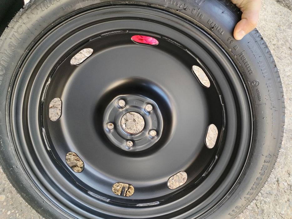 Roată Rezervă Slim Subțire 125 70 R18 Vw Golf 6 și 7, Touran Eos Skoda