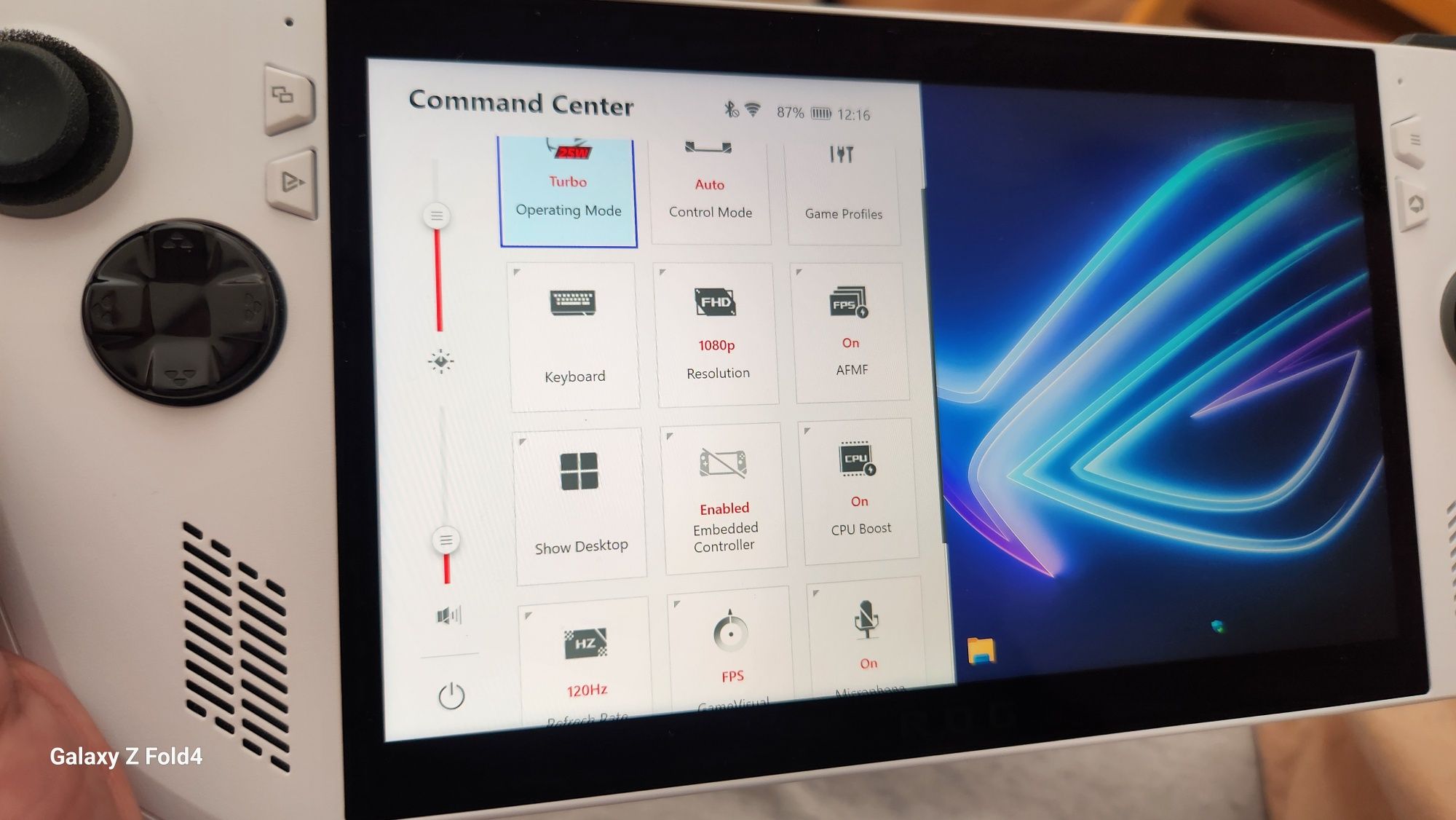 Преносима конзола Gaming ROG ALLY Z1 Extreme, 16GB LPDDR5, SSD 512GB