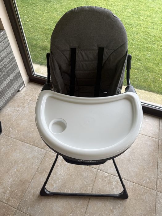 Scaun de masa Honey Baby, pliabil, gri