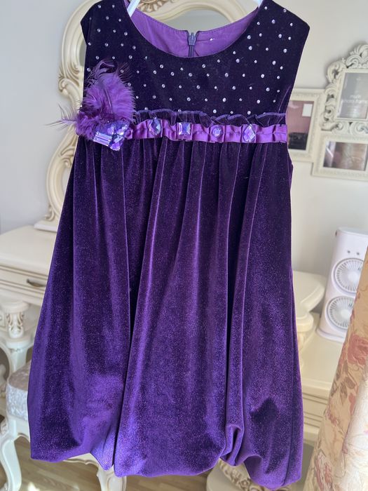 Бархатное платье для девочки