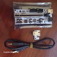 Adaptor riser PCI-E Ver 010x cu 8 Condesatori pentru minat