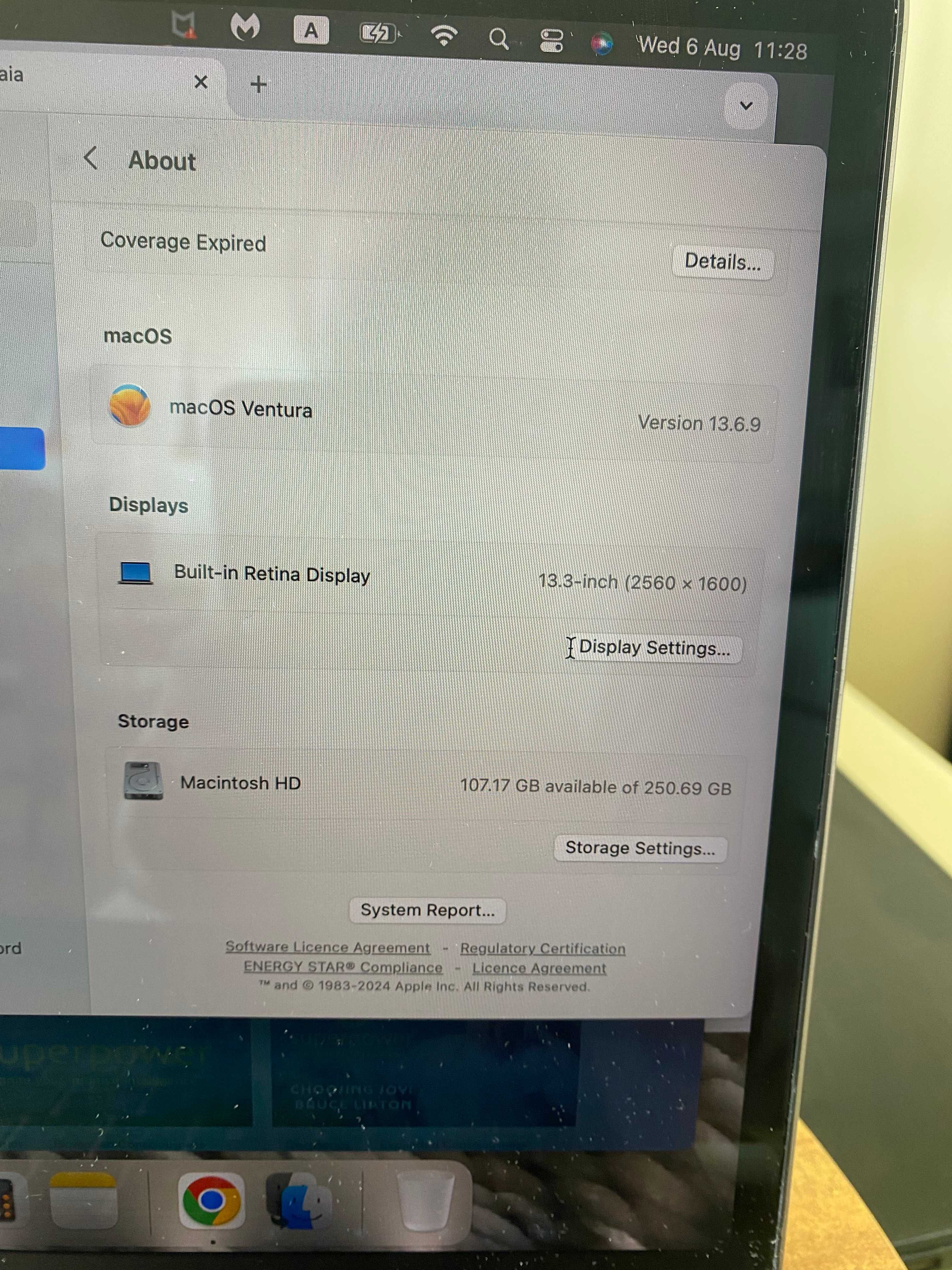 Apple Macbook Pro touchbar 2017, A1706, dual core intel core i5