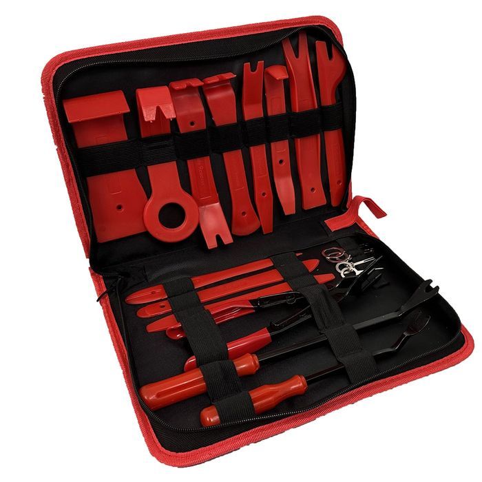 Trusa demontat radio si tapiterii cleme auto 20 piese gebo tools