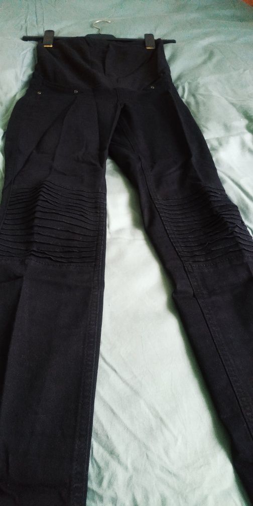 Pantaloni gravide H&M MAMA tip colanți de motociclist XS