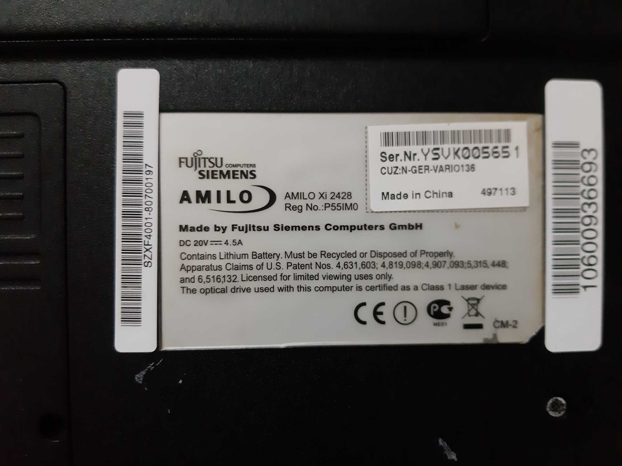 Laptop Fujitsu Siemens XI 2428 pentru piese