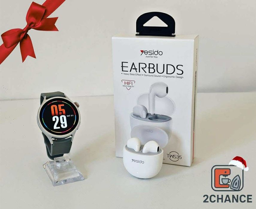 ПРОМОЦИЯ!!! Smart watch + безжични слушалки!