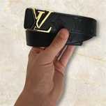 Curea Neagra cu Auriu Louis Vuitton