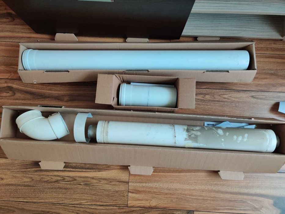 Centrala termica Riello+kit evacuare 75cm+2 extensii de 100cm si 25cm