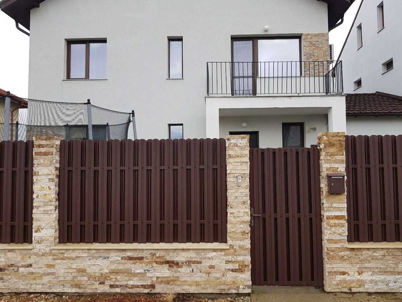 Constructii garduri din sipca metalica, panou tip jaluzele, BCA, plasa