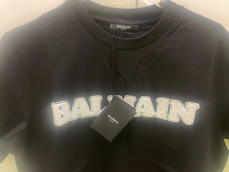 Мъжки тениски Balmain Paris размери S-2XL в черно и в бяло