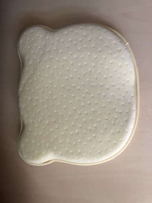 Pernă anti-aplatizare cu memorie, pentru bebeluși+față de schimb