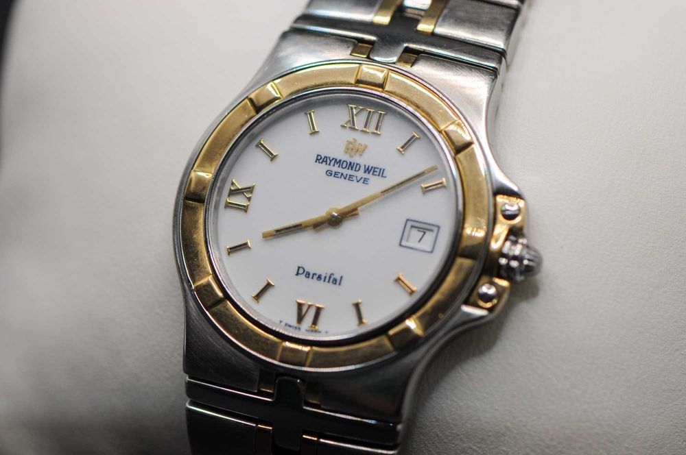 Мъжки швейцарски часовник с 18к злато - Raymond Weil Parsifal 9590