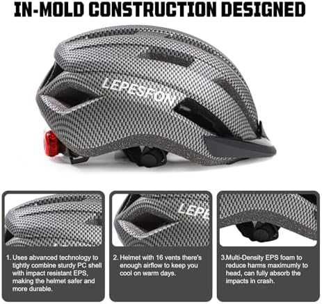 Нова Лека регулируема каска за колоездене колело с визьор и вентилация