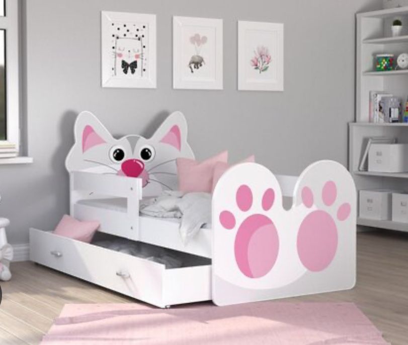 Детски легла - коте и мечок