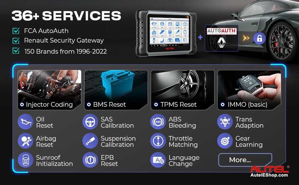 Echipament Diagnoza Autel MaxiCOM MK808S-TS (Licenta 1 an)