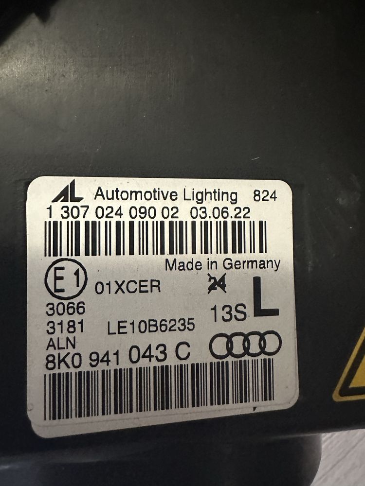 Фар ляв Audi A4 B8 LED Bi-Xenon facelift Ауди А4 Б8 Перфектен