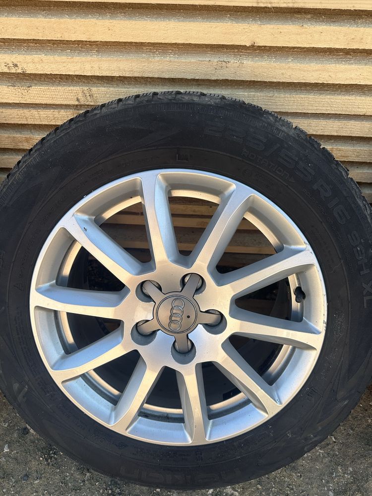 Jante r16 audi cu anvelope 225/55 Stare foarte buna