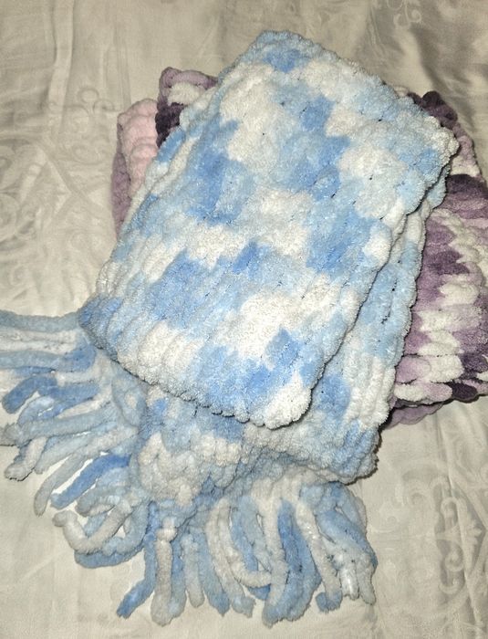 Детски ръчно изработени шалове,скрънчита,бебешки одеяла