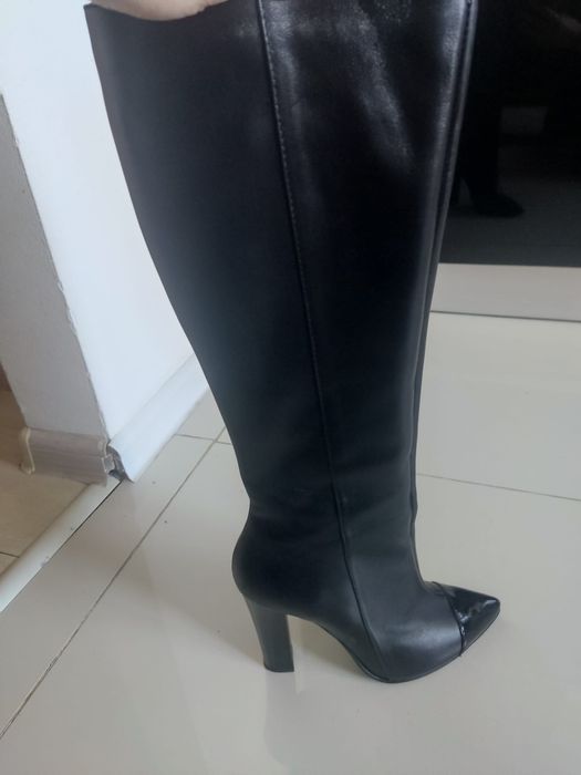 Cizme dama Pepper piele naturala înalte cu toc