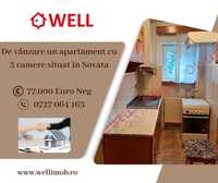 De vânzare un apartament cu 3 camere situat în Sovata