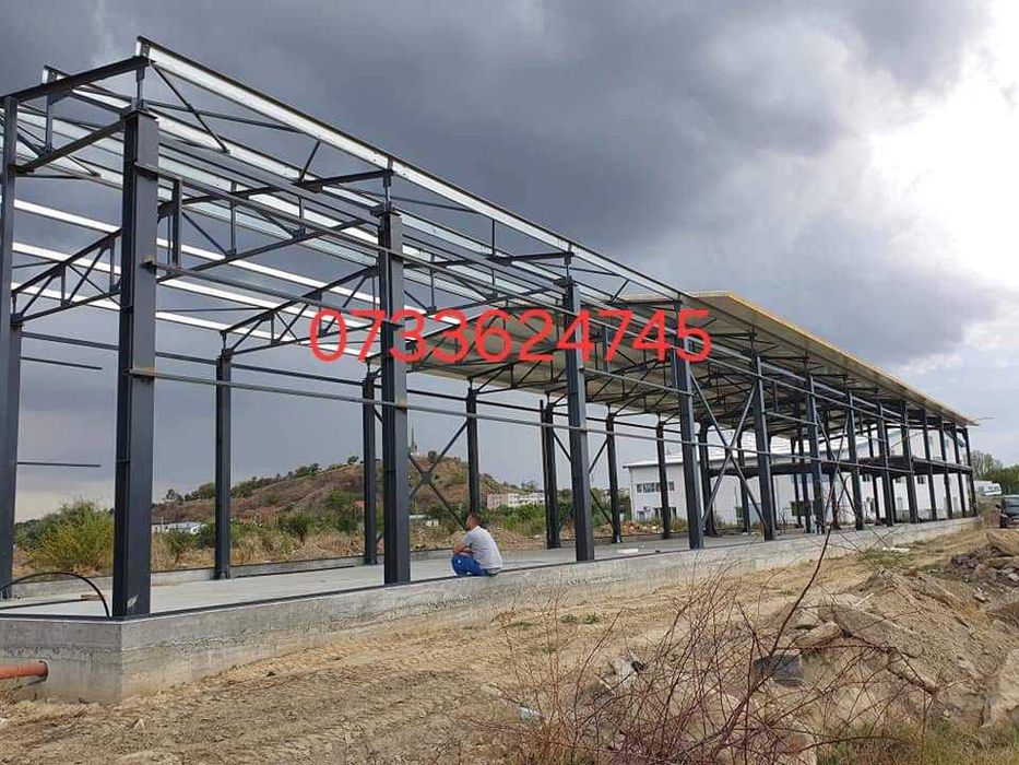 Hale si structuri metalice din stoc prorpiu la pret de producator